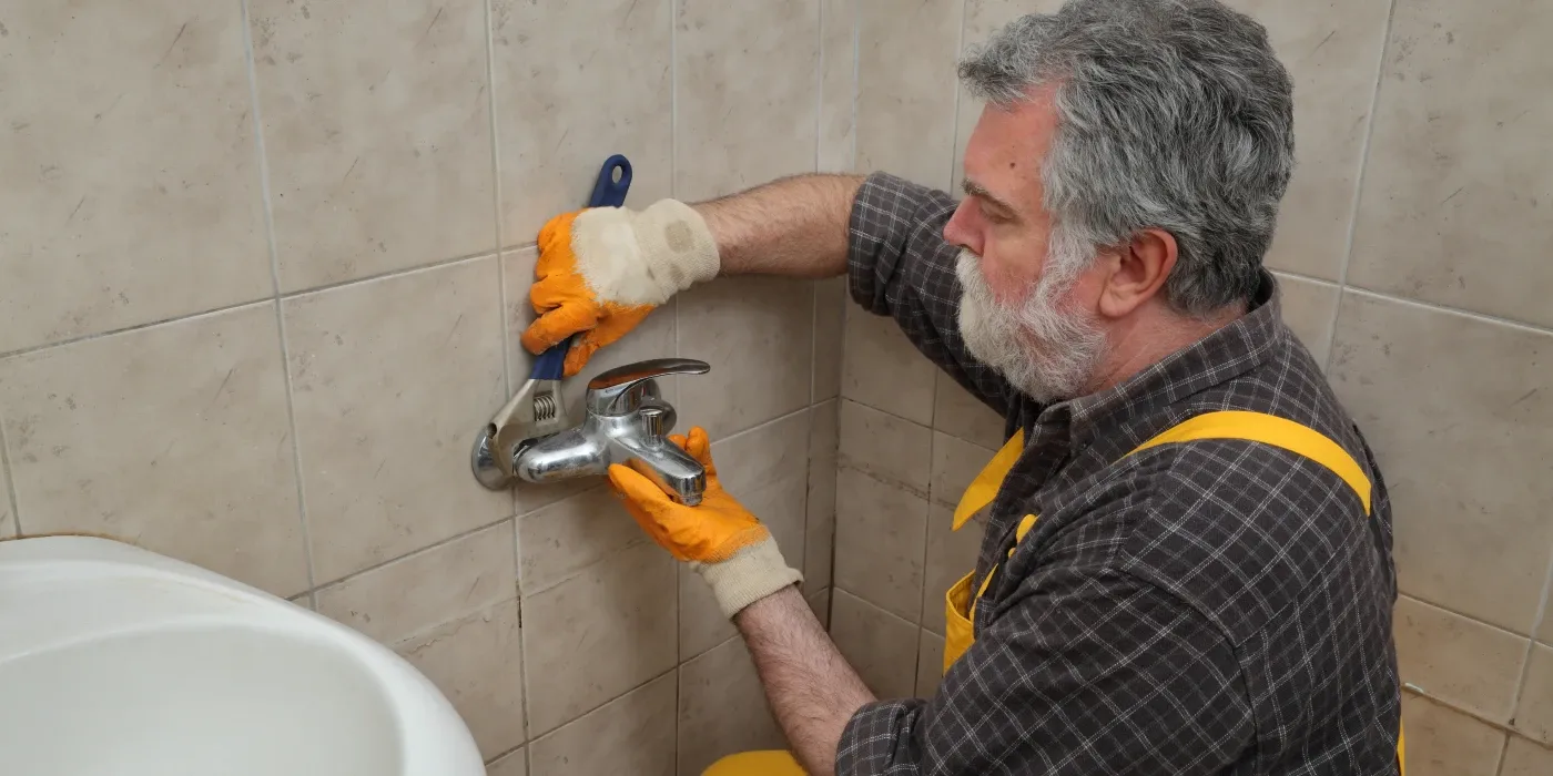 a male plumber technician smiling at the camera from The Cedar Park Plumber in Cedar Park, TX - plumbing line redirect