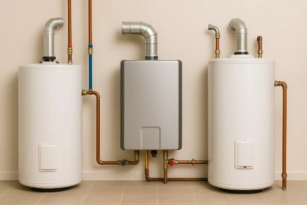 3 water heaters from The Cedar Park Plumber in Cedar Park, TX - water softener installation
